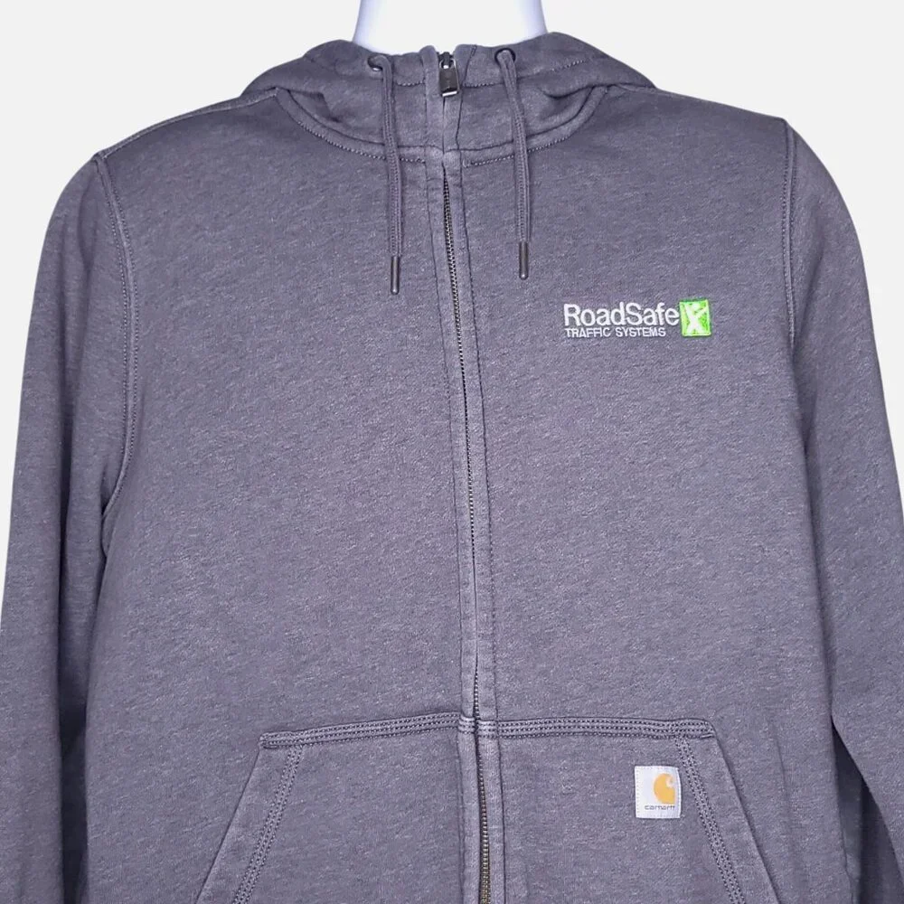 Carhartt Womens Full-Zip Hoodie XL Relaxed Fit Long Sleeve Fleece Work Wear